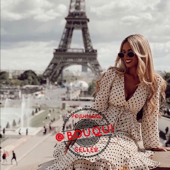 BLOGGER FAVORITE ZARA POLKA DOT DRESS WITH RUFFLES - Picture 3 of 9